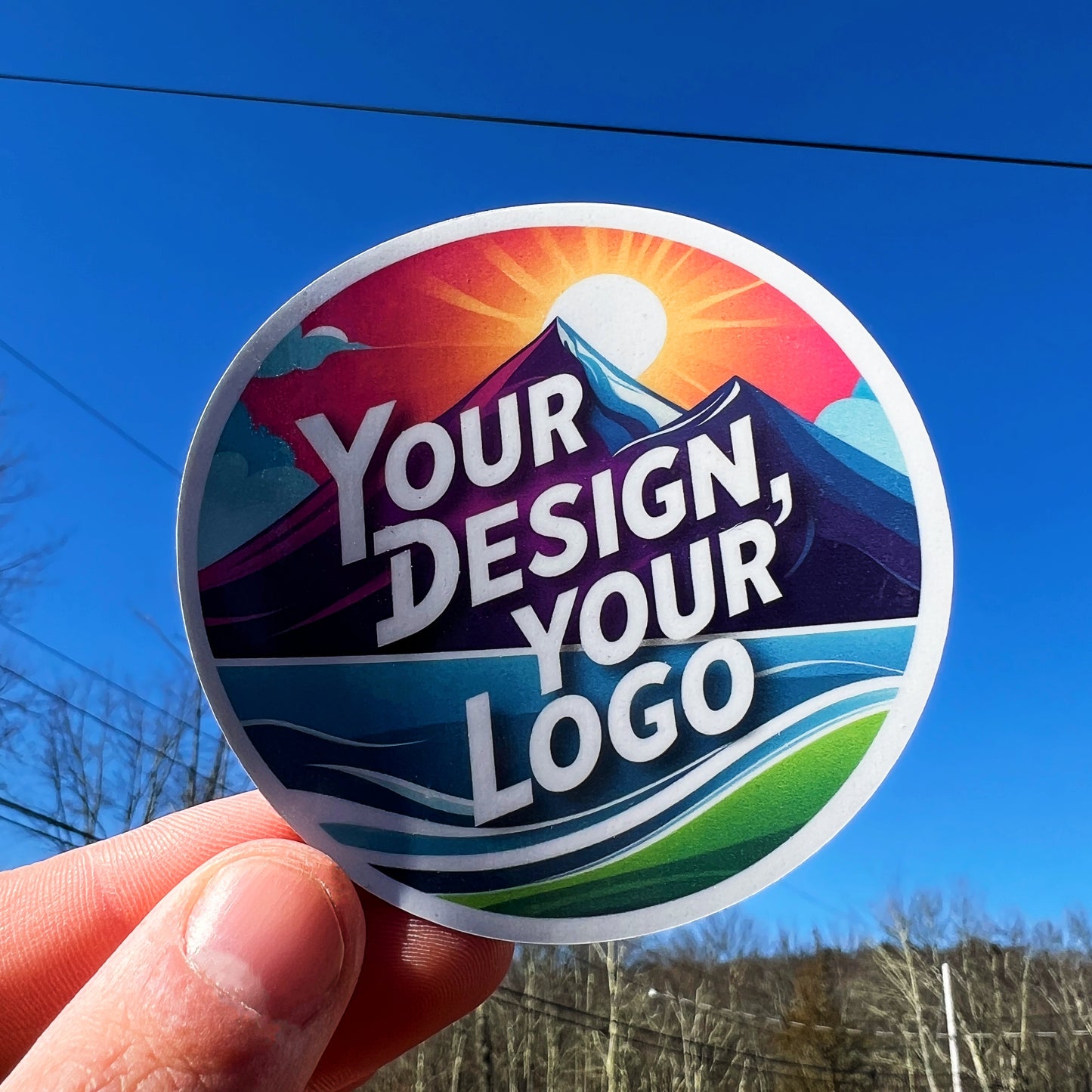 Custom Logo Decal from Your Own File or Photos - Full Color Printed Logo Sticker