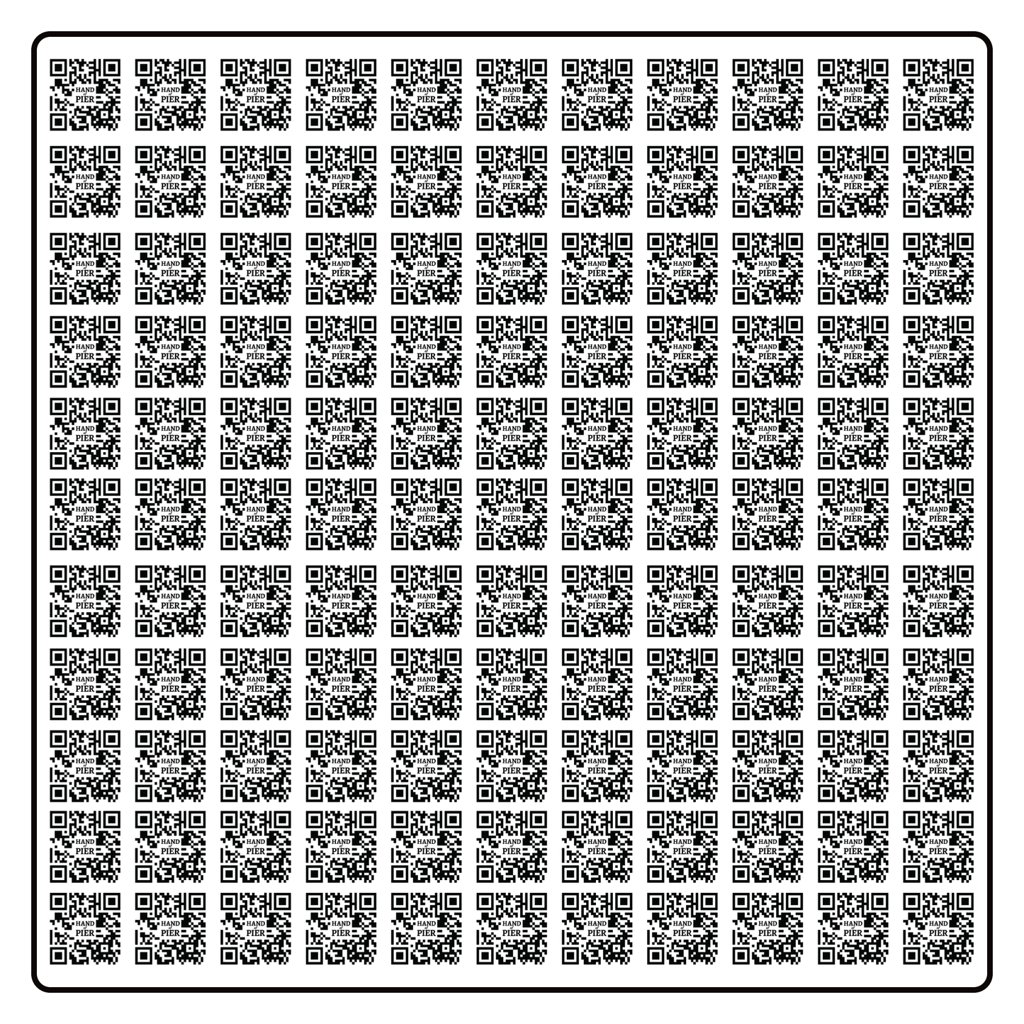 Custom QR Codes Decals Bulk - Mini QR Code Sheets