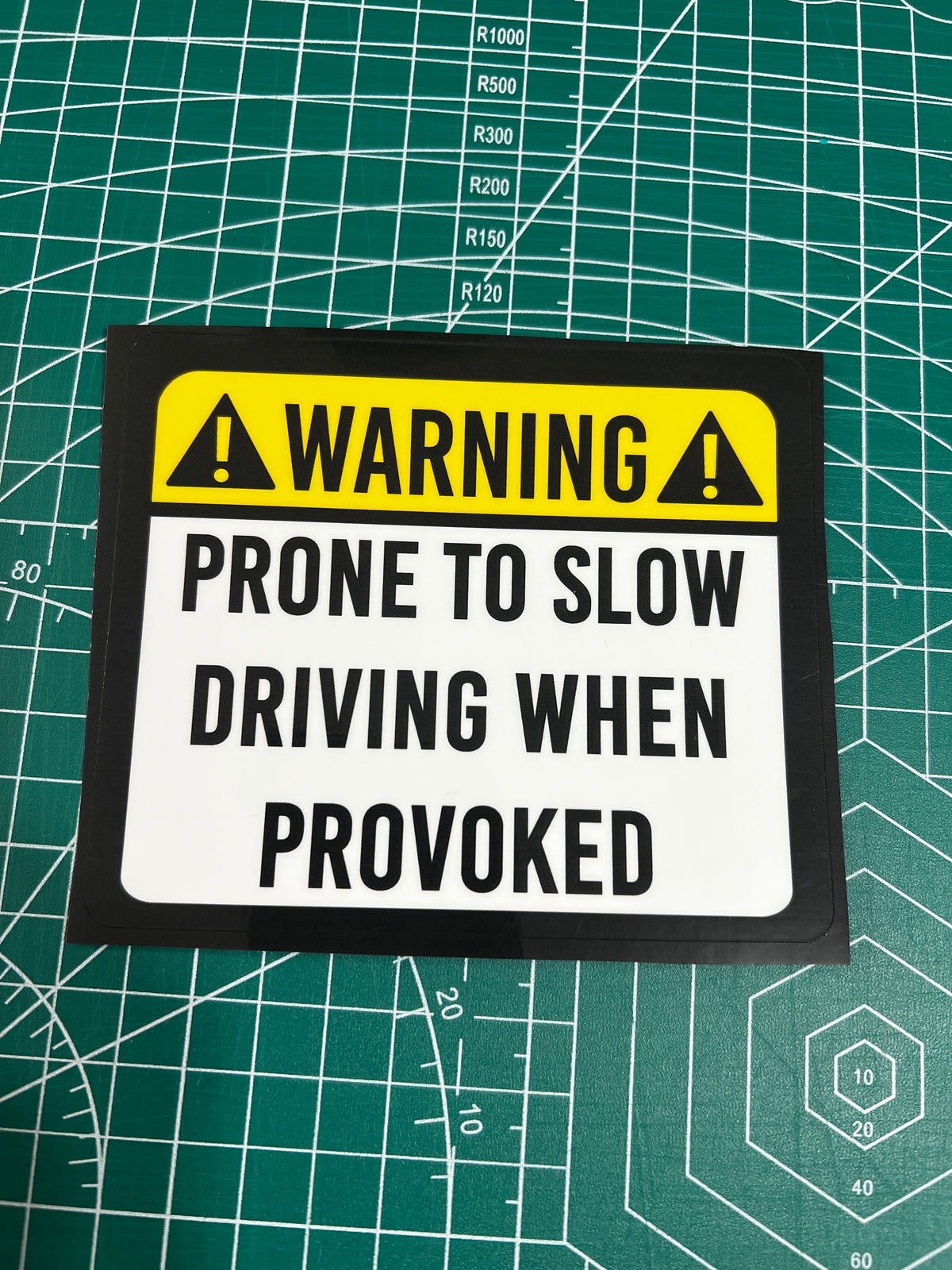 Warning Text Sticker CUSTOM Warning Decal Sticker - Personalized Warning Vinyl Sticker ...